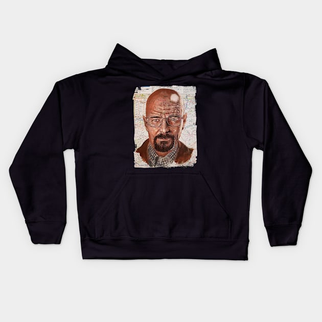 Walt from New Mexico Kids Hoodie by kylewillis